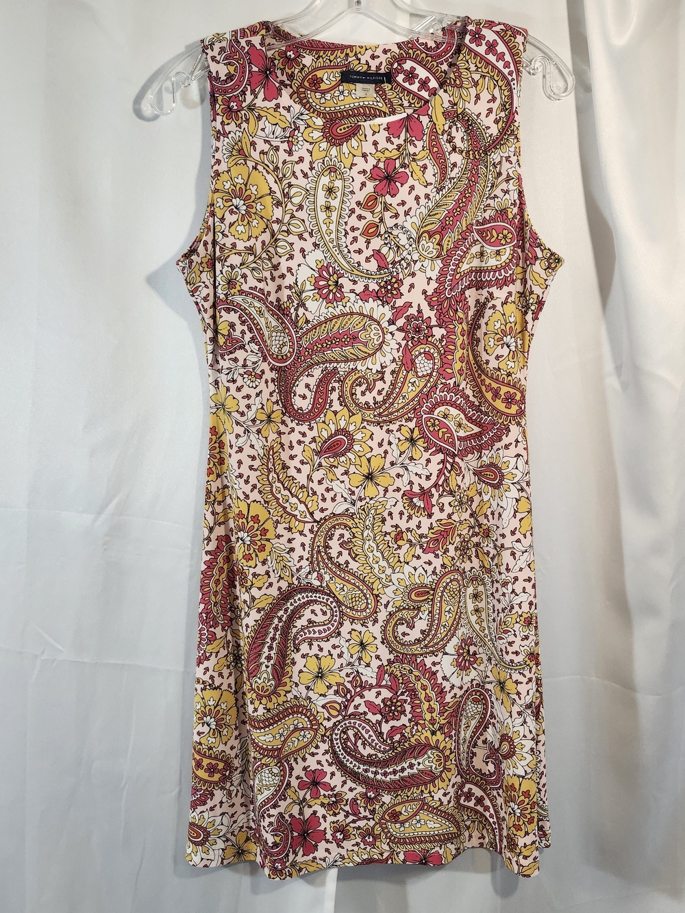 Tommy Hilfiger Pink Paisley & Floral Sleeveless Dress